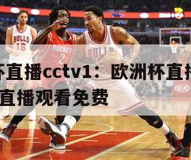 欧洲杯直播cctv1：欧洲杯直播cctv5在线直播观看免费